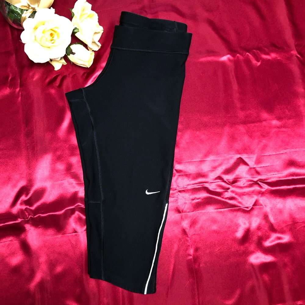 Nike Dri Fit Black Crop Tights